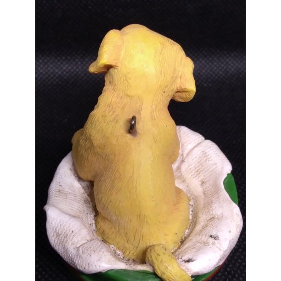 2009 AGC Cute Labrador Puppy In Gift Basket 2.25" Ornament Needs String - Picture 6 of 11